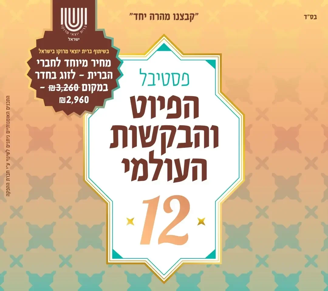 Read more about the article פסטיבל הפיוט והבקשות העולמי ה-12