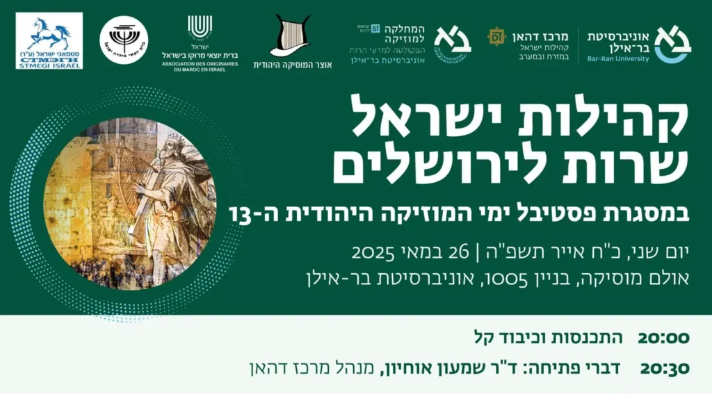 Read more about the article קהילות ישראל שרות לירושלים